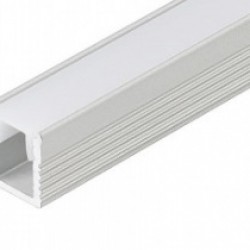 Профиль Накладной Алюминиевый Mini 0809-2000 Anod С Матовым Экраном 71096