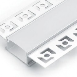 Профиль встраиваемый для гипсокартона SG 1462-2000 anod с матовым экраном