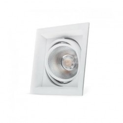 Светильник карданный светодиодный 12W (1080 Lm, 4000К, черный, белый корпус) 44919