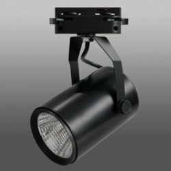 Трековый Светодиодный Светильник 127 (10W, 3000-4000K, Однофазный, Черный Корпус)