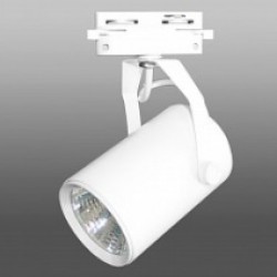 Трековый Светодиодный Светильник 126 (10W, 3000-4000K, однофазный, белый корпус) 73864