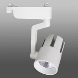 Трековый светодиодный светильник 138 (20W, 3000-4000K, однофазный, белый, черный корпус) 73876