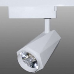 Трековый светодиодный светильник 178 (30W, 3000K, однофазный, черный, белый корпус) 73829