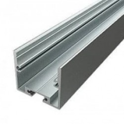 Накладной алюминиевый профиль 2528-2-Anod с матовым экраном